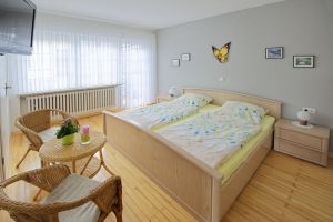 Schlafzimmer der Ferienwohnung "Classic"