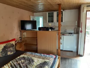 Bild 3: Ferienwohnung im Bungalow direkt an den Boddenwiesen 350 m Ostsee