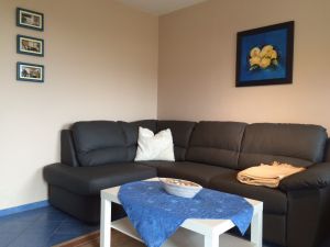 Wohnzimmer mit Boddenblick