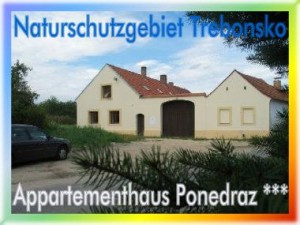 Appartementhaus Ponedraz * * * mit Pool für 21 Personen in Südböhmen