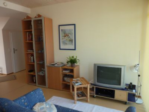 Hier kann man fernsehen, Musik hören oder telefonieren......