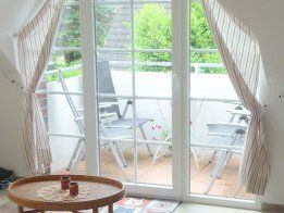 Blick auf den Balkon - Westseite