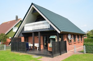 Bild: Ferienhaus "Seeschwalbe", Urlaub mit Hund, Zaun, - 6 Personen, Nordsee