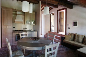 Apartment I. Neri für 3 Personen in der 1. Etage mit Doppelbettzimmer, Einzelbettzimmer, Wohnküche, Badezimmer mit Dusche, Terrasse