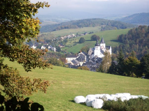 Schwarzenberg, Blick auf Schloß und Kirche