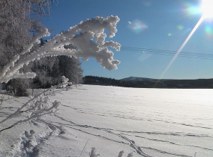 vom Schießberg Blick zum Fichtelberg