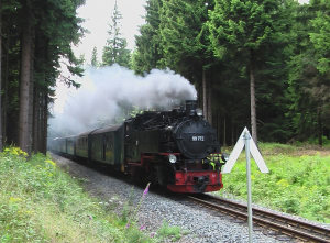 eine Fahrt mit der Fichtelbergbahn nach Oberwiesenthal