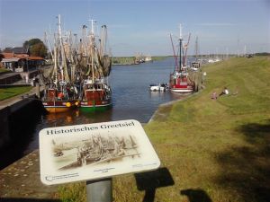 Am Hafen von Greetsiel gibt`s immer was zu sehen.....