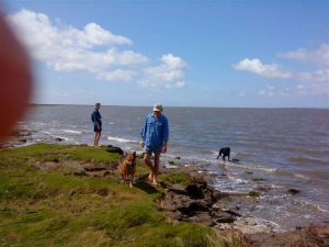 einziger Naturbadestrand an der ostfr. Küste 5 Km entfernt