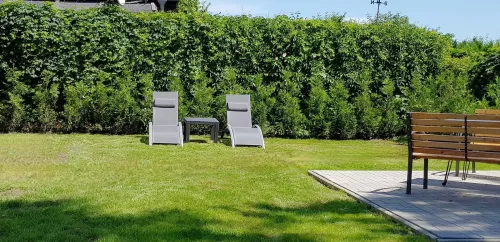 Sichtgeschützter Bereich für Sonnenbaden