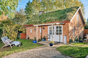 Bild: Ferienhaus "Gjarshüs", Urlaub mit Hund, Zaun, Kamin, - 6 P., Nordsee