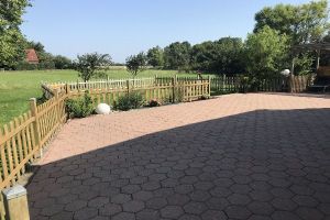 Natürlich können Ihre Hunde auch außerhalb der Wiese toben...