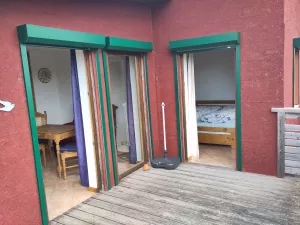 Zugang zu Schlafzimmer und wintergarten