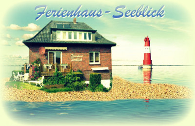 Ferienwohnung in Varel: Ferienhaus Seeblick im Nordsee-Bad Dangast direkt beim Strand mit Hund