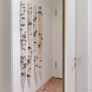 Garderobe im Spiegel