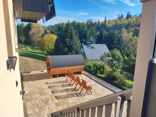 Blick vom Balkon 