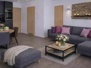 Wohnbereich mit Schlafsofa