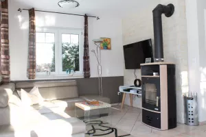 Ledereck-Wohnlandschaft, TV