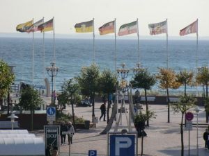 Blick vom Balkon der Wohnung