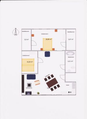 Bild 10: Villa am Alten Deich- komfortable Ferienwohnung in Butjadingen/Nordsee