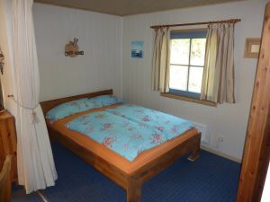 Schlafbereich mit Doppelbett Ruhen Sie sich aus, der Strand braucht neue Kräfte nach anstrengendem Tag