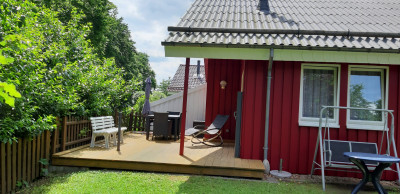 Ferienhaus in Extertal: Waldhaus in Weserbergland/Extertal bis 5 Personen-mit Sauna. Hund erlaubt