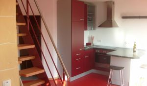 Küche Aufgang zur Dachwohnung (ab 4 Personen)