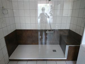 neue große Dusche