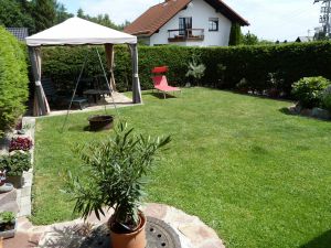 eingezäunter Garten