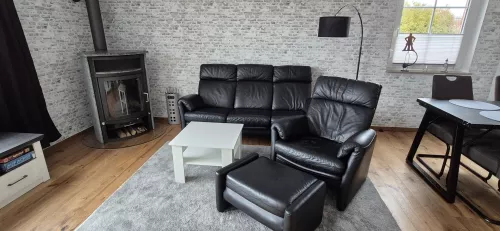 Wohnzimmer mit Kaminofen