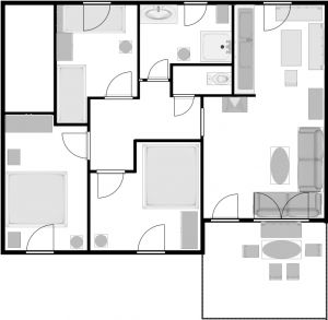 Bild 2: Ferienwohnung 4-6 Personen HAUS 3