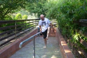 Erholung im Wassertretbad