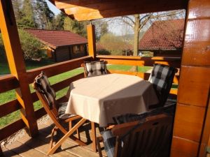 Blickrichtung Stamsried von der Terrasse (Haus 23) aus.