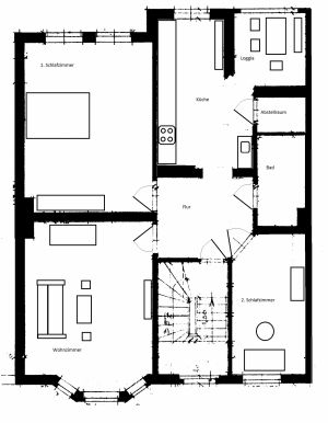 Der Grundriss gibt Ihnen einen Überblick.