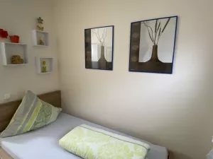 mit Einzelbett 1x2mtr.