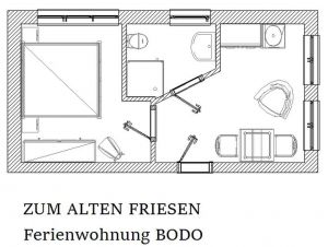 Bild 4: Wangerland: Zum alten Friesen Fewo BODO im EG für Alleinreisende und Paare