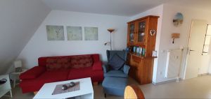 Doppel-Schlafcouch,Relax-Sessel, Smart-TV, Blu-ray-/DVD-Player, Spiele, DVS's, Bücher