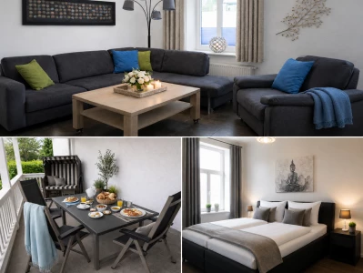 Ferienwohnung in Göhren: EG FEWO in Göhren 200m zum Strand, Terrasse