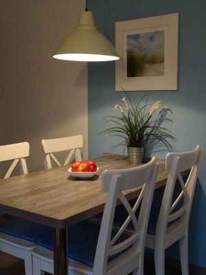 für die kleisten steht ein Hochstuhl zur Verfügung und extra Kindergeschirr