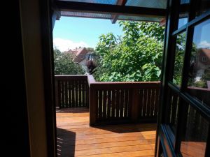 Blick aus der Wohnung