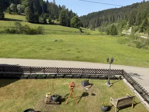 Bild 2: Neueröffnung gemütliche FeWo Poppelbach Balkon Panoramablick Kamin