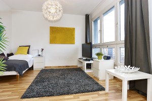 Bild: Zentrales 1-Zi.-Apartment (30 qm) - (561) (English text below)