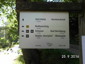 Überall finden Sie die tolle Ausschilderung der vielen Wanderwege.