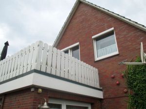 Bild 1: Luftkurort Werdum: Fewo SCHIFFSJUNGE mit großem Balkon, max. 2 Hunde!
