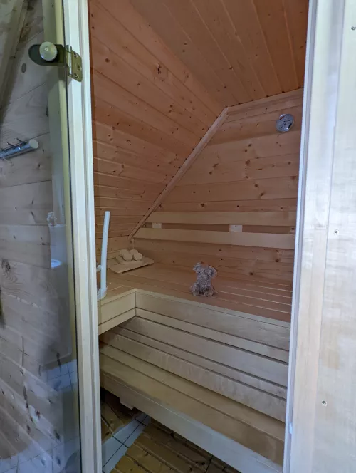 private Sauna im Haus