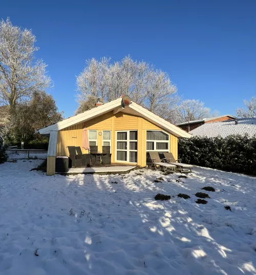 Dansk Hus im Schnee