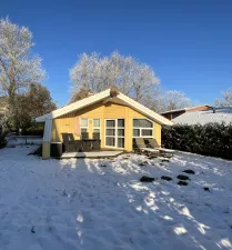 Dansk Hus im Schnee