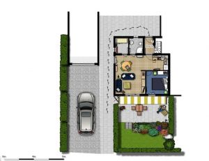 Bild 1: Scharbeutz. 4-Sterne-FeWo mit großer Terrasse. Ideal f. 2 Pers. + Hund