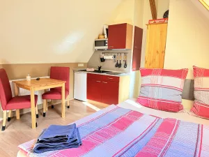 Doppelzimmer DG mit Sauna Bild 17: Wellness Ferienhaus Schwarzwaldhaus Zwink Enzklösterle Sauna BBQ Garten