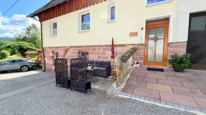 Haupteingang der Ferienwohnungen Bild 3: Wellness Ferienhaus Schwarzwaldhaus Zwink Enzklösterle Sauna BBQ Garten